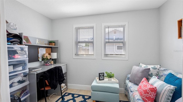 1615 28th Ave N, Saint Petersburg, FL 33713 - office with light wood-style flooring and baseboards