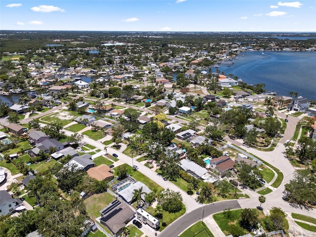 1851 Oklahoma Ave NE, Saint Petersburg, FL 33703 - aerial view of property and surrounding area featuring a large body of water and nearby suburban area