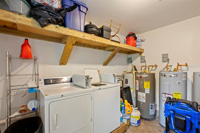 1115 Highland St N, Saint Petersburg, FL 33701 - washroom featuring electric water heater and washer and clothes dryer