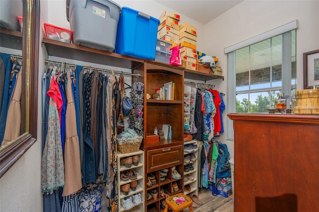 14365 Evans Ranch Rd, Lakeland, FL 33809 - spacious closet with wood finished floors