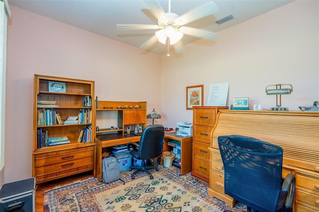 14365 Evans Ranch Rd, Lakeland, FL 33809 - office area featuring ceiling fan