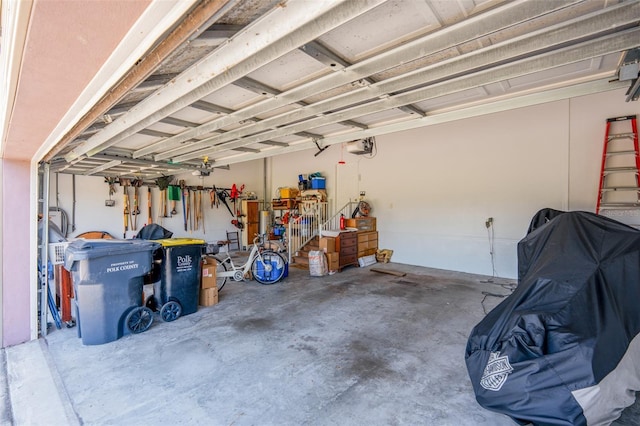 14365 Evans Ranch Rd, Lakeland, FL 33809 - garage with a garage door opener