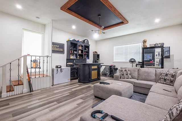 1816 W Lake Parker Dr, Lakeland, FL 33805 - living room featuring wood finished floors and recessed lighting