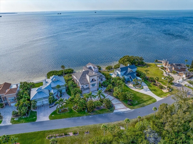 812 Point Seaside Dr, Crystal Beach, FL 34681 - aerial perspective of suburban area with a nearby body of water