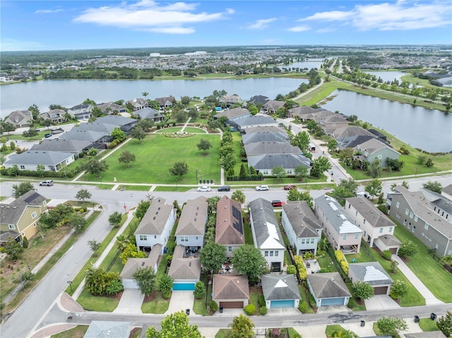 7238 Milestone Dr, Apollo Beach, FL 33572 - aerial view of residential area featuring a large body of water