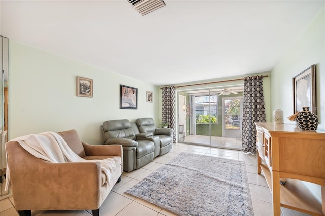4229 Glissade Dr, New Port Richey, FL 34652 - living area featuring light tile patterned floors