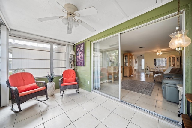 4229 Glissade Dr, New Port Richey, FL 34652 - sunroom / solarium with a ceiling fan