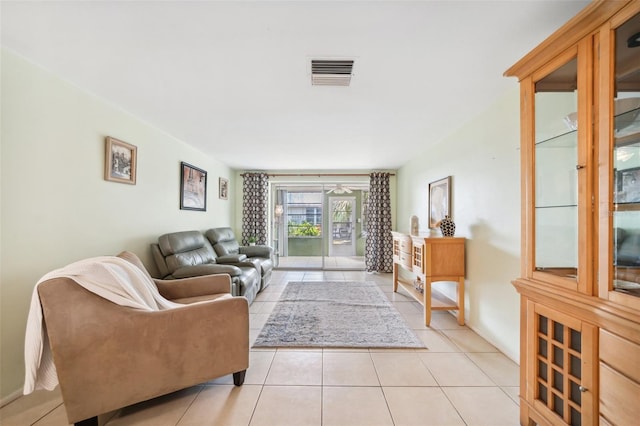 4229 Glissade Dr, New Port Richey, FL 34652 - living room featuring light tile patterned floors