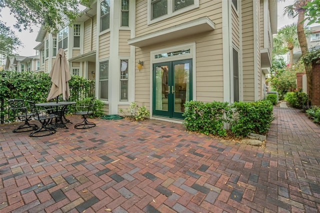 350 2nd St N Unit 1, Saint Petersburg, FL 33701 - view of patio with french doors