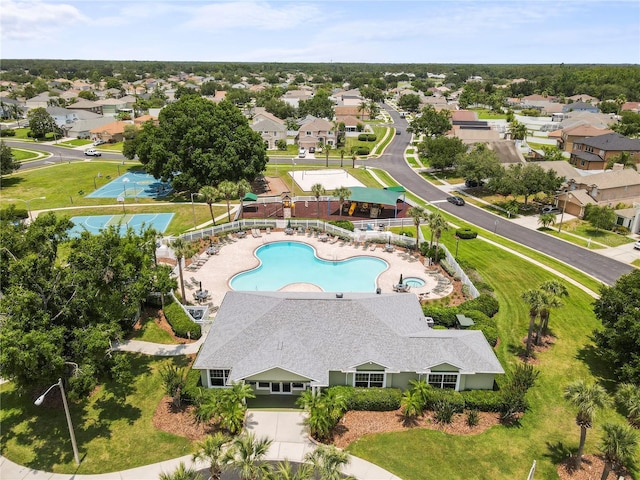 4852 Trinidad Dr, Land O Lakes, FL 34639 - drone / aerial view of a pool area