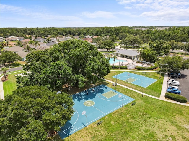 4852 Trinidad Dr, Land O Lakes, FL 34639 - drone / aerial view of a pool
