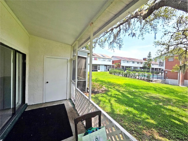 12701 N 57th St -, Unit Tampa, FL 33617 - view of green lawn featuring a residential view