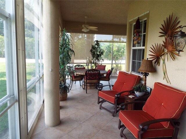 13860 Avon Park Cir Unit 104, Fort Myers, FL 33912 - sunroom / solarium with tile patterned flooring