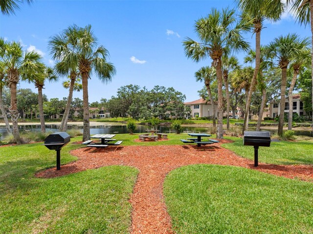 10356 Carrollwood Ln Unit 204, Tampa, FL 33618 - view of home's community with a lawn and a water view