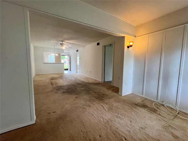 1510 Mission Hills Blvd Unit 19-F, Clearwater, FL 33759 - empty room featuring carpet flooring and ceiling fan