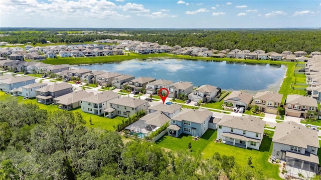 5026 Bromeliad Ave, Wimauma, FL 33598 - aerial view of residential area featuring a nearby body of water