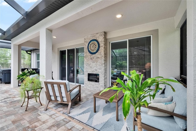5026 Bromeliad Ave, Wimauma, FL 33598 - view of patio featuring an outdoor hangout area