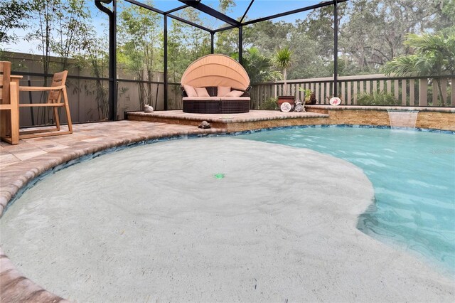 5026 Bromeliad Ave, Wimauma, FL 33598 - view of swimming pool with a patio area and a lanai