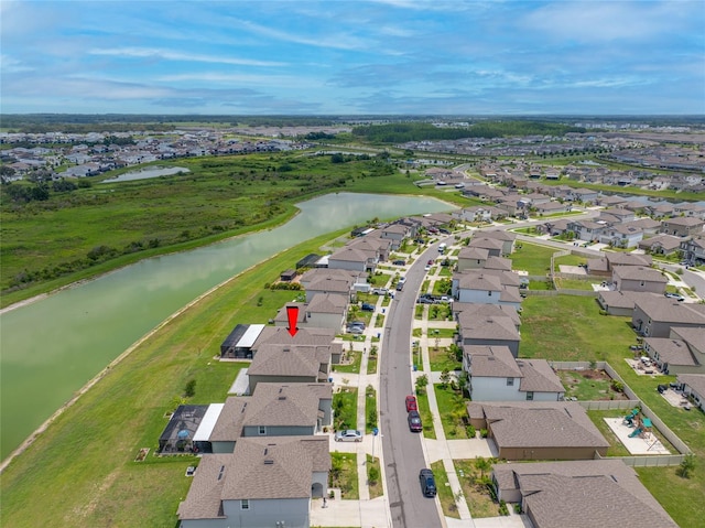 31775 Sun Kettle Loop, Wesley Chapel, FL 33545 - aerial view of property's location with a nearby body of water and nearby suburban area
