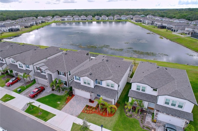 3063 Marine Grass Dr, Wimauma, FL 33598 - aerial view of residential area featuring a large body of water