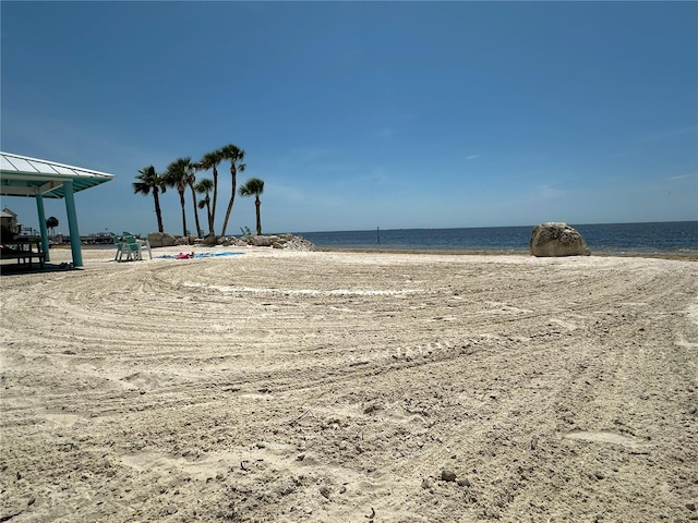 3654 Corsair Ct, New Port Richey, FL 34652 - water view with a gazebo and nearby beach