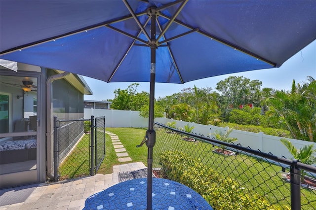 214 Lookout Dr, Apollo Beach, FL 33572 - view of patio / terrace with a gate