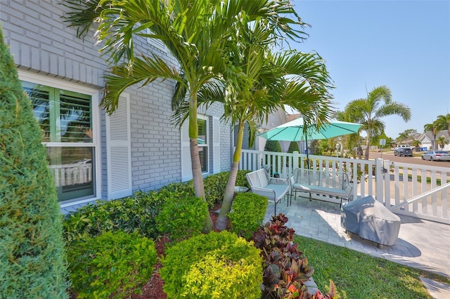 214 Lookout Dr, Apollo Beach, FL 33572 - view of yard featuring a patio