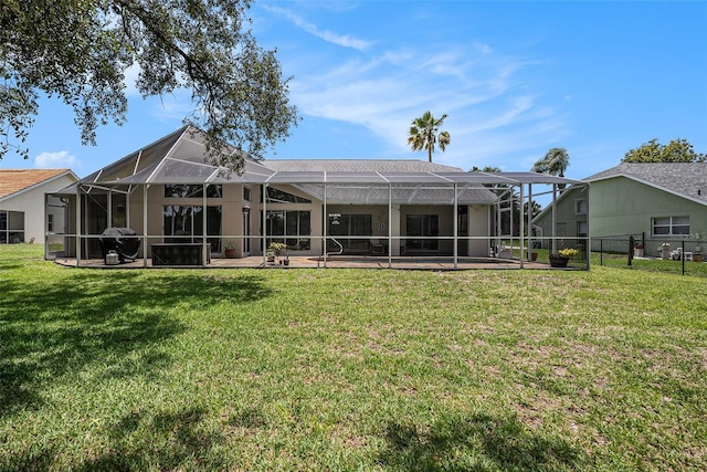 14181 Cornewall Ln, Spring Hill, FL 34609 - rear view of property with a patio area