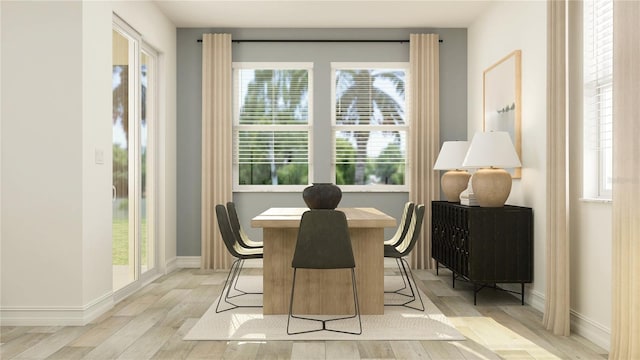 11733 E 71st Ter, Palmetto, FL 34221 - dining room featuring light wood-type flooring and baseboards