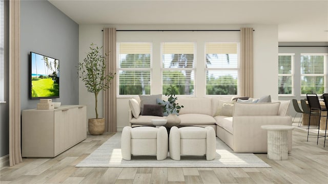 11733 E 71st Ter, Palmetto, FL 34221 - living room with light wood-type flooring