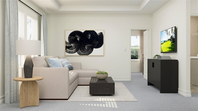 11733 E 71st Ter, Palmetto, FL 34221 - carpeted living room featuring healthy amount of natural light and baseboards
