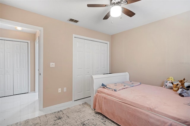 9314 Alta Sol Way, New Port Richey, FL 34655 - bedroom featuring ceiling fan and a closet