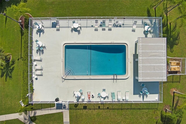 9314 Alta Sol Way, New Port Richey, FL 34655 - bird's eye view of a pool area