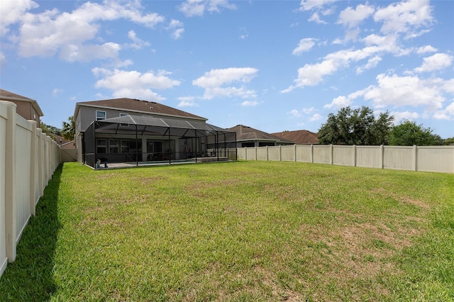11206 Coventry Grove Cir, Lithia, FL 33547 - view of yard featuring a lanai
