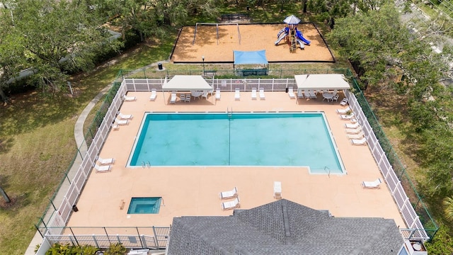 9721 Fredericksburg Rd, Tampa, FL 33635 - view of subject property featuring a pool area
