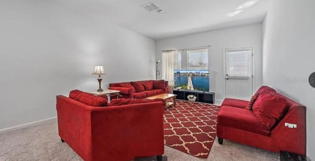10448 Ladybug Cv, Parrish, FL 34219 - living area with carpet flooring and baseboards