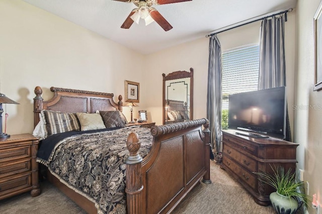 3402 Stonebridge Trl, Valrico, FL 33596 - bedroom featuring light colored carpet and ceiling fan