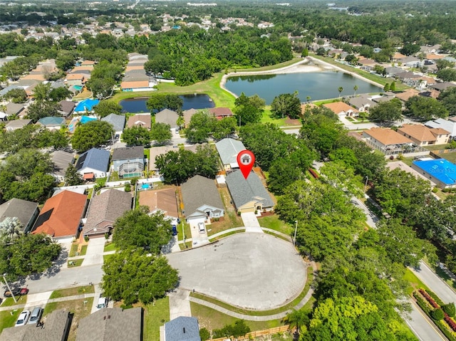 11726 S Stone Ln, Riverview, FL 33569 - aerial view of residential area with a nearby body of water