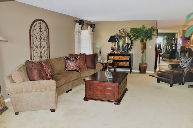 100 Bluff View Dr Unit 514C, Belleair Bluffs, FL 33770 - living room with light colored carpet and baseboards