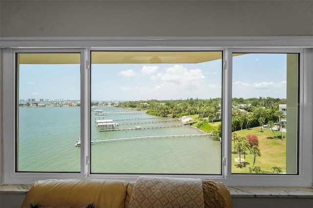100 Bluff View Dr Unit 514C, Belleair Bluffs, FL 33770 - entryway featuring a water view