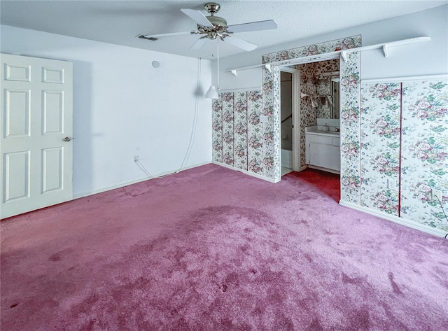 502 Chilt Dr, Brandon, FL 33510 - unfurnished bedroom with carpet, a ceiling fan, and baseboards