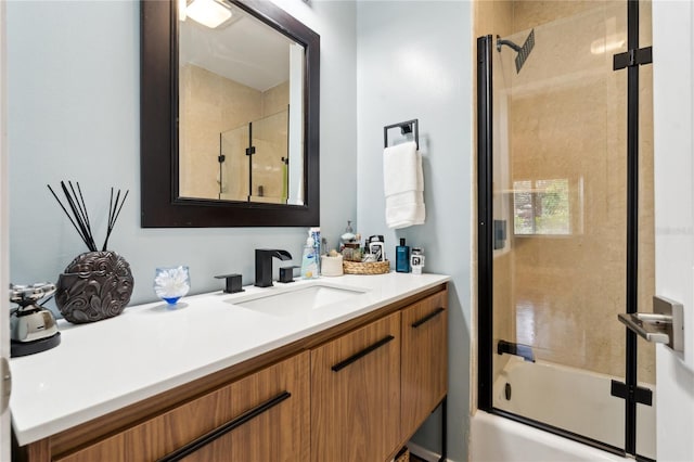 708 Westwood Cir, Brandon, FL 33511 - full bathroom with vanity and bath / shower combo with glass door