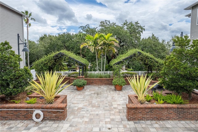 800 S Dakota Ave Unit 337, Tampa, FL 33606 - view of patio / terrace with a gazebo