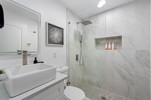 3485 Floral Dr, Largo, FL 33771 - bathroom with a marble finish shower and vanity