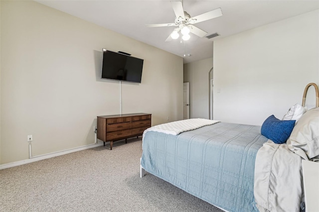 10306 Shalimar Wood Dr, Thonotosassa, FL 33592 - carpeted bedroom featuring a ceiling fan and baseboards