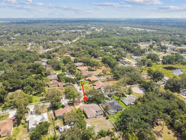 10306 Shalimar Wood Dr, Thonotosassa, FL 33592 - aerial view of property and surrounding area featuring nearby suburban area and a forest