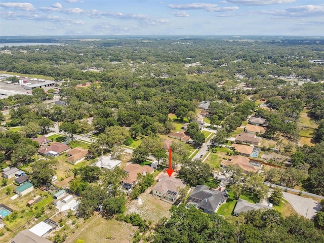 10306 Shalimar Wood Dr, Thonotosassa, FL 33592 - aerial view of property's location featuring nearby suburban area and a forest