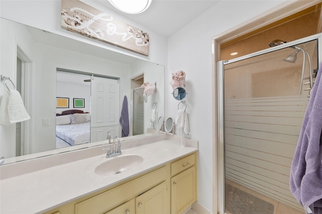 37420 Teaberry Loop, Zephyrhills, FL 33542 - ensuite bathroom featuring vanity and a stall shower