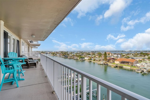 223 Island Way Unit 7F, Clearwater Beach, FL 33767 - balcony featuring a water view