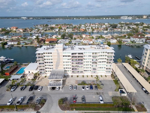 223 Island Way Unit 7F, Clearwater Beach, FL 33767 - aerial view of a large body of water and apartment complex / building